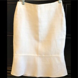 Linen Knee Length Skirt
